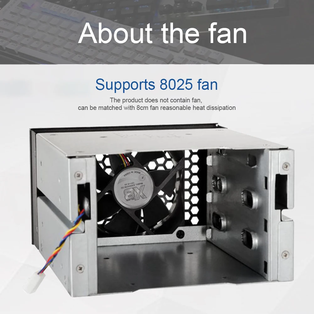 Hard Drive Cage Rack 3.5 to 5.0 Inch Three Disc Hard Disk Box Computer Storage Expansion HDD Adapter Rack Bracket
Hard Drive Cage Rack 3.5 to 5.0 Inch Three Disc Hard Disk Box Computer Storage Expansion HDD Adapter Rack Bracket