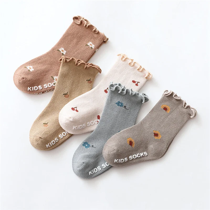 1 Pair 0-5 Years Newborn Girls Frilly Socks Soft Cotton Warm Baby Floor Socks Flower Pattern Anti Slip Children Baby Ankle Sock
1 Pair 0-5 Years Newborn Girls Frilly Socks Soft Cotton Warm Baby Floor Socks Flower Pattern Anti Slip Children Baby Ankle Sock