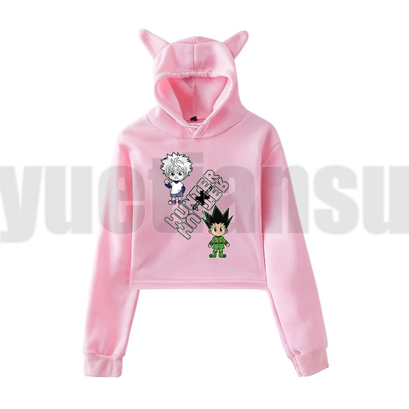 Fashion Japan Anime Women Sweatshirt Shirt Hunter X Hunter Hoodie Manga Cat Ears Pullover Spring Autumn Girl's Crop Cool Tops
Fashion Japan Anime Women Sweatshirt Shirt Hunter X Hunter Hoodie Manga Cat Ears Pullover Spring Autumn Girl's Crop Cool Tops