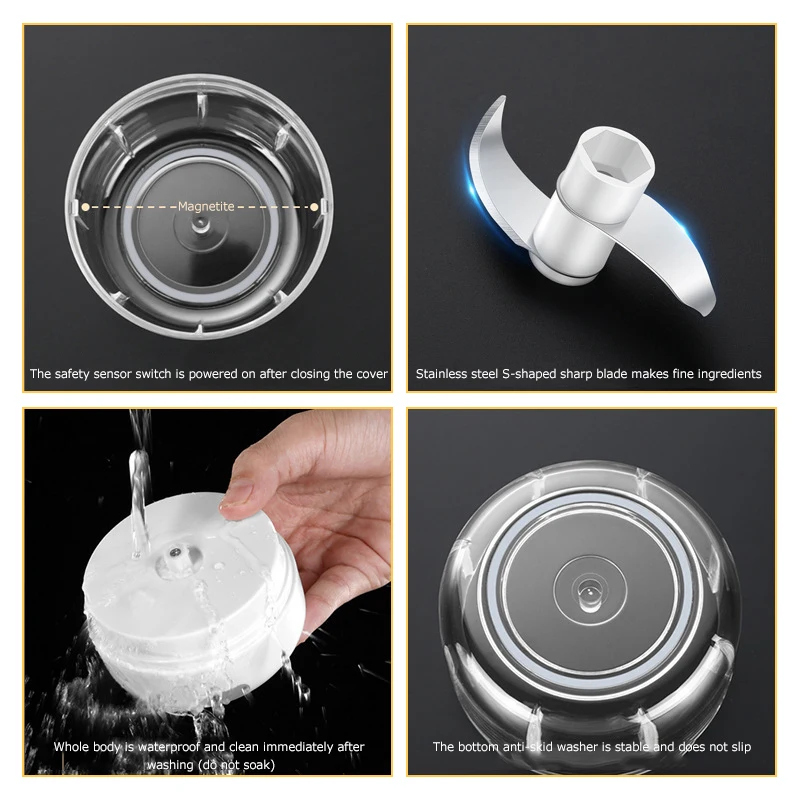 100/250ml Electric Garlic Masher Garlic Press Vegetable Chili Meat Garlic Chopper Press USB Masher Machine Kitchen Gadgets
100/250ml Electric Garlic Masher Garlic Press Vegetable Chili Meat Garlic Chopper Press USB Masher Machine Kitchen Gadgets