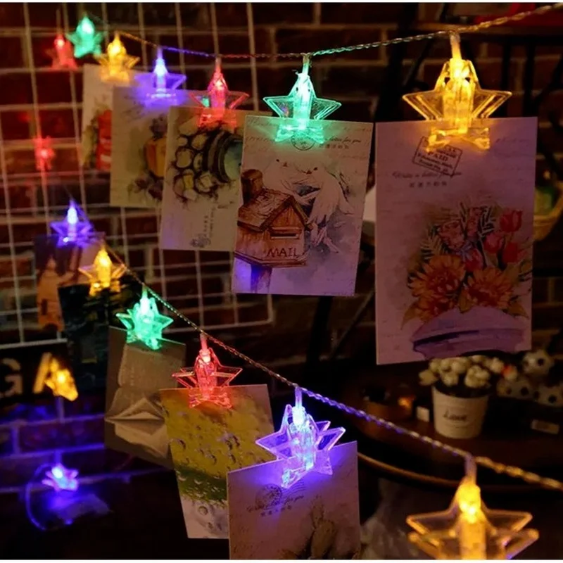 3M 20LED Christmas Lights Photo Wall Clip Light String Bedroom Decor Fairy Lights Christmas Decorations New Year 2022 
3M 20LED Christmas Lights Photo Wall Clip Light String Bedroom Decor Fairy Lights Christmas Decorations New Year 2022