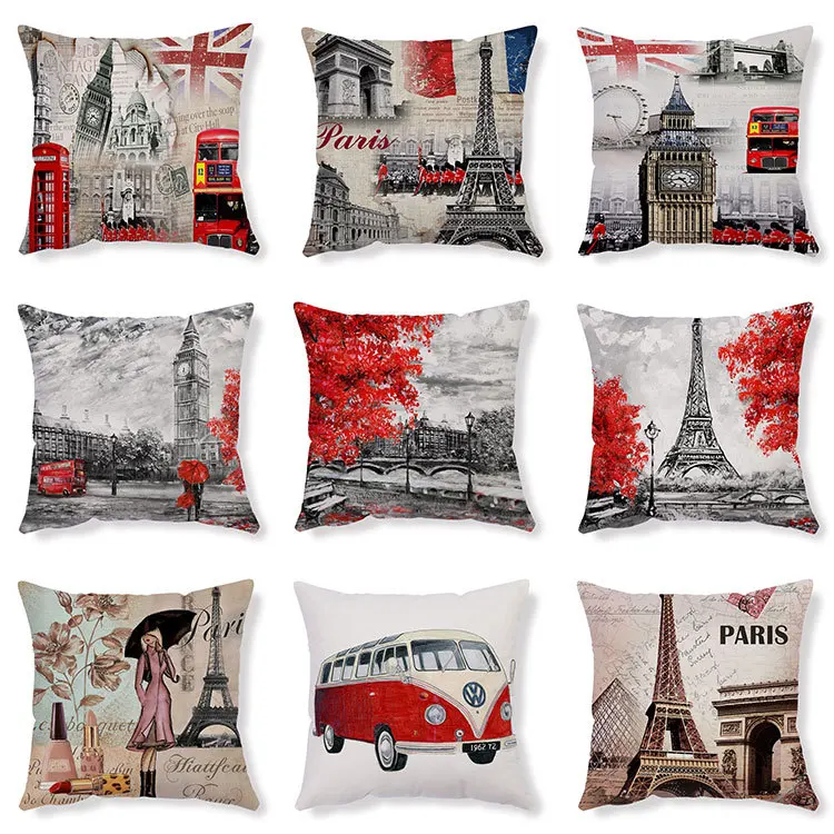 Simple Nordic Style Short Plush Pillow Cover Ins Style Tower Pattern Sofa Cushion Cover Bedside Pillow Cover 45x45cm home decor 
Simple Nordic Style Short Plush Pillow Cover Ins Style Tower Pattern Sofa Cushion Cover Bedside Pillow Cover 45x45cm home decor