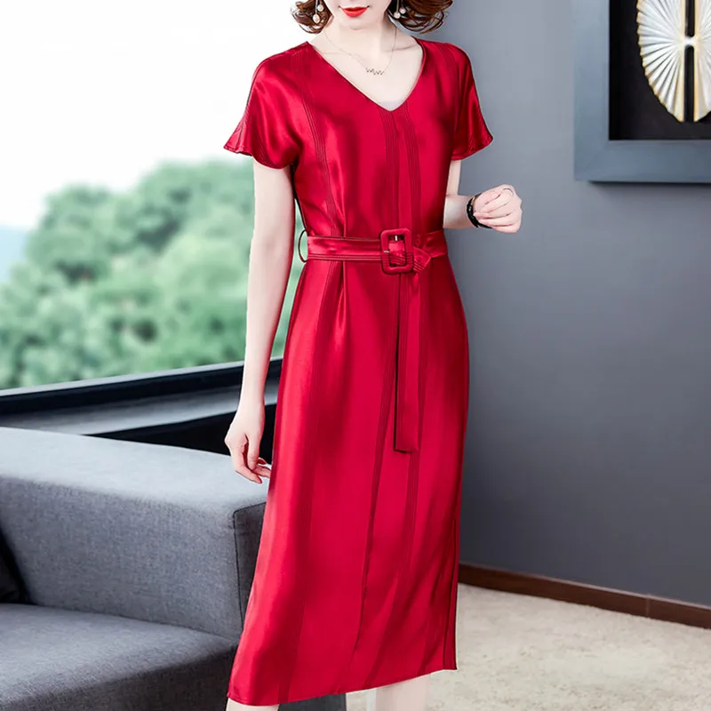 Корейское шелковое женское платье, женское атласное платье, женское шелковое платье с V-образным вырезом, женское платье с высокой талией и ...
Корейское шелковое женское платье, женское атласное платье, женское шелковое платье с V-образным вырезом, женское платье с высокой талией и ...