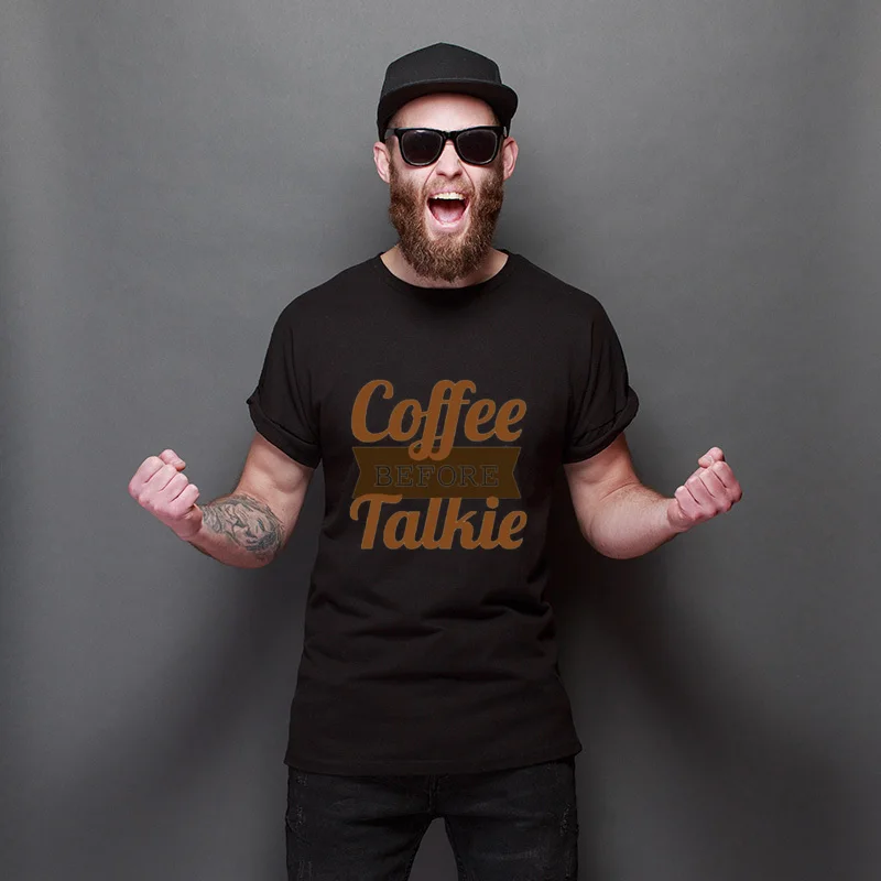 Coffee Before Talkie Simple Style Personalized Tee-Shirts Comfortable Fashionable Tops Shirt Plain Men's Tops T Shirt
Coffee Before Talkie Simple Style Personalized Tee-Shirts Comfortable Fashionable Tops Shirt Plain Men's Tops T Shirt