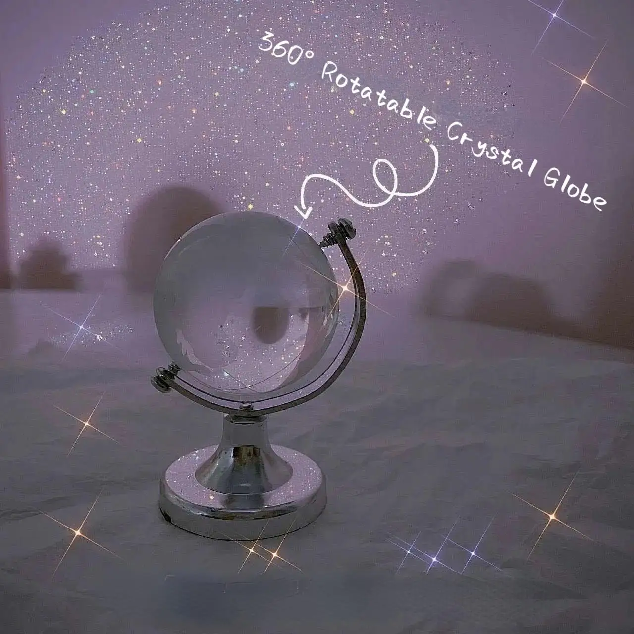 360° Rotatable Crystal Globe Creative Cute Desktop Ornament Decoration Mini Ball Decoration Gift for Bedroom Living Room Office
360° Rotatable Crystal Globe Creative Cute Desktop Ornament Decoration Mini Ball Decoration Gift for Bedroom Living Room Office