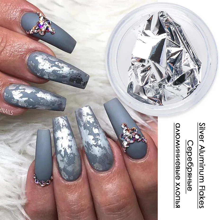 Gold Silver Nail Art Aluminum Foils Irregular Transfer Sticker Paper Gel Polish Nail Glitter Powder Mirror Flake Manicure
Gold Silver Nail Art Aluminum Foils Irregular Transfer Sticker Paper Gel Polish Nail Glitter Powder Mirror Flake Manicure