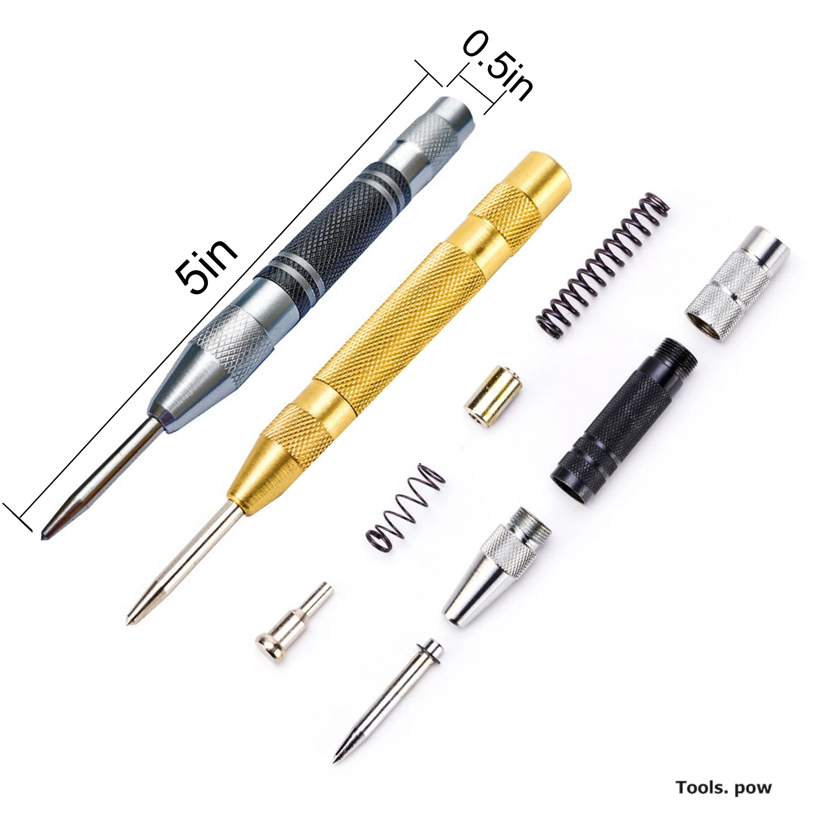 2Pcs/Pack Center Punch Super Strong 6-inch Automatic Center Punch, Adjustable Impact Force, Center Punch Hand Tools
2Pcs/Pack Center Punch Super Strong 6-inch Automatic Center Punch, Adjustable Impact Force, Center Punch Hand Tools