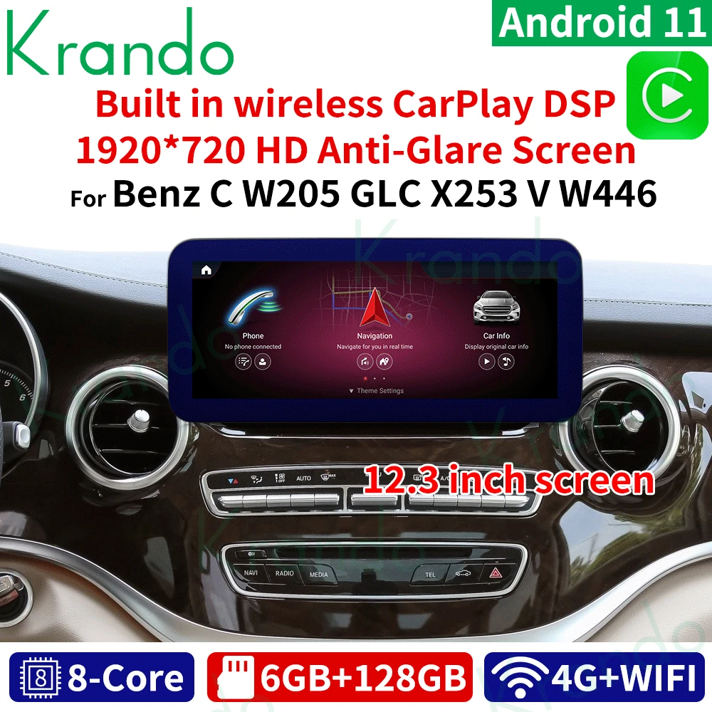 Автомагнитола Krando Android 11,0 12,3 128G для Mercedes BENZ GLC-X25 V W446 C W204 W205 C180 C200 2008-2018 NTG 4,0 4,5 5,0 Carplay
Автомагнитола Krando Android 11,0 12,3 128G для Mercedes BENZ GLC-X25 V W446 C W204 W205 C180 C200 2008-2018 NTG 4,0 4,5 5,0 Carplay