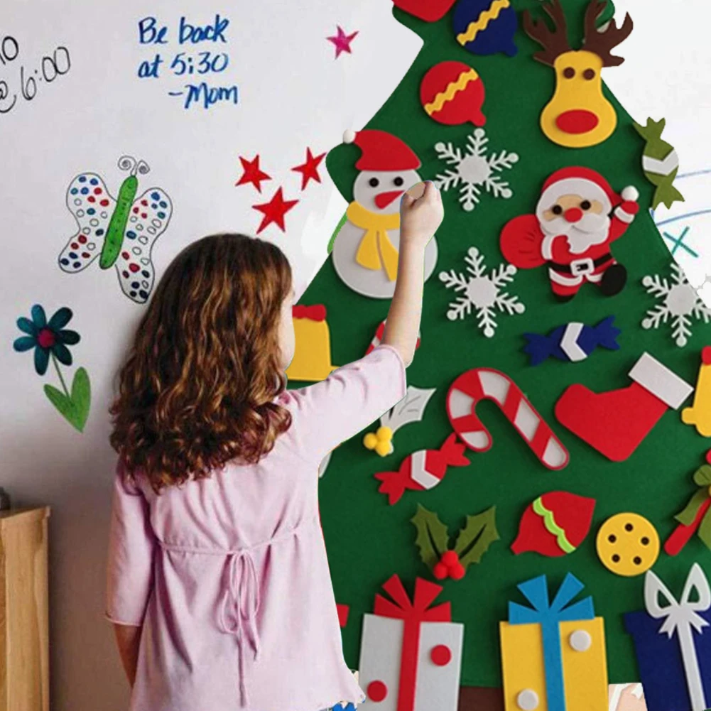 Kids DIY Felt Christmas Tree Christmas Decoration for Home Navidad Child New Year Gift Christmas Ornaments Santa Claus Xmas Tree
Kids DIY Felt Christmas Tree Christmas Decoration for Home Navidad Child New Year Gift Christmas Ornaments Santa Claus Xmas Tree