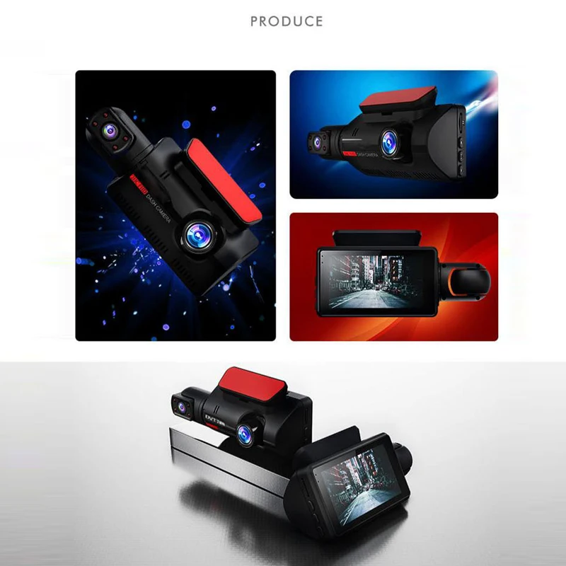 Night Vision Parking Monitoring Driving Recorder Car DVR Camera Wide Angel Front and Rear Dual Lens Car Rotatable Lens Recorder
Night Vision Parking Monitoring Driving Recorder Car DVR Camera Wide Angel Front and Rear Dual Lens Car Rotatable Lens Recorder