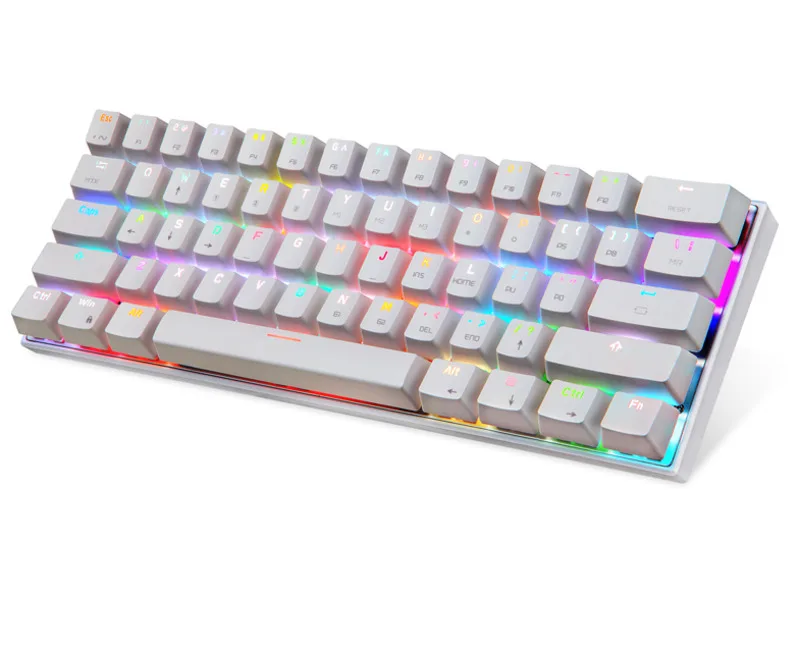 Механическая мини-клавиатура для 60% ck62 rgb, клавиатура для игр с 61 usb и bluetooth-клавишами, двойной фоновый свет
Механическая мини-клавиатура для 60% ck62 rgb, клавиатура для игр с 61 usb и bluetooth-клавишами, двойной фоновый свет
