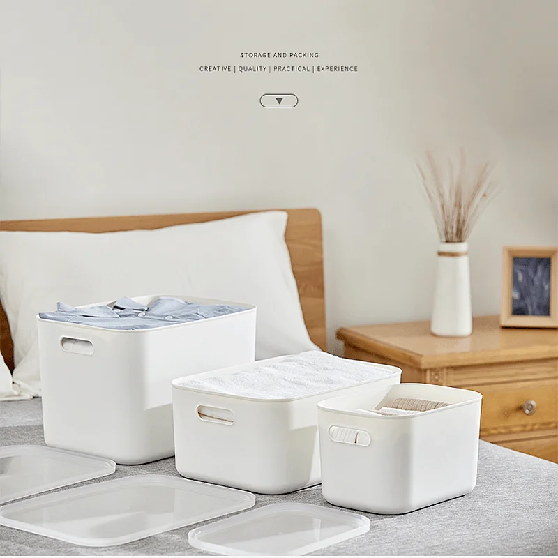 Household Desktop Baskets Storage Plastic Organization Box Portable Cosmetics Wardrobe Bedroom Kitchen Bathroom Storage Box
Household Desktop Baskets Storage Plastic Organization Box Portable Cosmetics Wardrobe Bedroom Kitchen Bathroom Storage Box