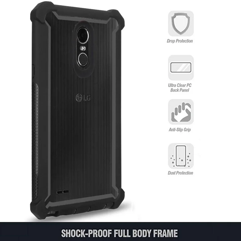 Full Body Protective DropProof Case for LG Stylo 5 4 Plus Aristo 2 3 G8 Thinq X210 LV3 K4 Shock Absorption Bumper Clear PC Cover | Мобильные