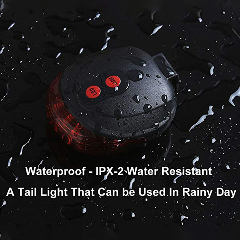 Bike Tail Light Waterproof 7 Modes 5 LED Bicycle Safety Warning Light Night Cycling Rear Flashing Lamp for MTB Road Bike
Bike Tail Light Waterproof 7 Modes 5 LED Bicycle Safety Warning Light Night Cycling Rear Flashing Lamp for MTB Road Bike