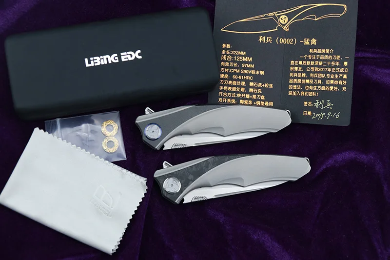 LiBing Origina Raptor Flipper folding knife S90V Blade Titanium handle outdoor camping hunting fruit pocket survive knives tools
LiBing Origina Raptor Flipper folding knife S90V Blade Titanium handle outdoor camping hunting fruit pocket survive knives tools