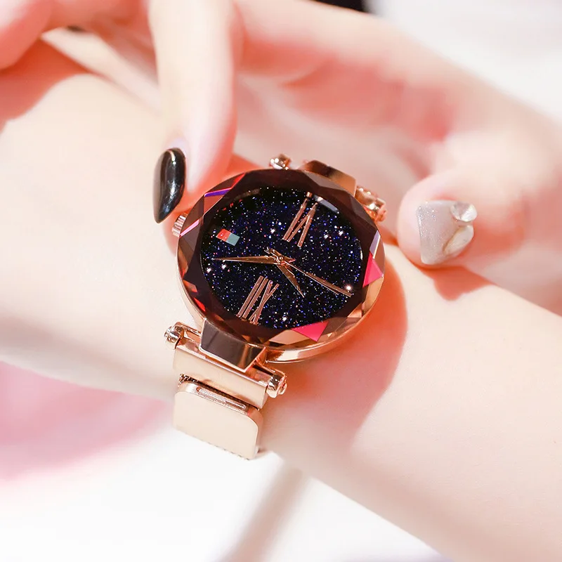 Magnet Buckle Star Watch Fashion Waterproof Quartz Simple Female Korean Version of Watch Women Luxury Brand Wrist Watch
Magnet Buckle Star Watch Fashion Waterproof Quartz Simple Female Korean Version of Watch Women Luxury Brand Wrist Watch
