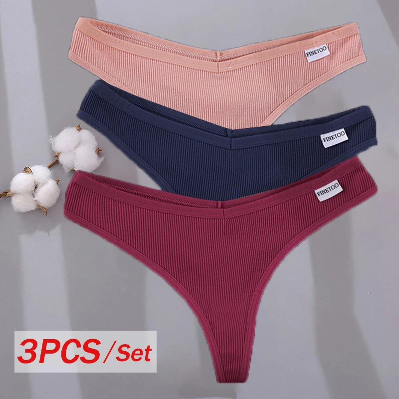 3PCS/Set Sexy G-string Women Cotton Panties Female Underpants Thong Low Rise T-Back Underwear Girl Intimates Lingerie M-XL
3PCS/Set Sexy G-string Women Cotton Panties Female Underpants Thong Low Rise T-Back Underwear Girl Intimates Lingerie M-XL