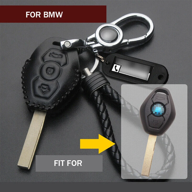 1X Genuine Leather Car Key Fob Case Cover Holder Skin Shell Protector For BMW X3 X5 Z3 Z4 E38 E39 E46 E53 E83 Stying Accessories
1X Genuine Leather Car Key Fob Case Cover Holder Skin Shell Protector For BMW X3 X5 Z3 Z4 E38 E39 E46 E53 E83 Stying Accessories