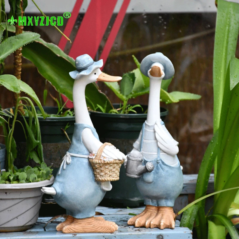 Couple Duck Resin Decoration Simulation Animal Sculpture Crafts Outdoor Garden Furnishings Home Decorations Accessories
Couple Duck Resin Decoration Simulation Animal Sculpture Crafts Outdoor Garden Furnishings Home Decorations Accessories