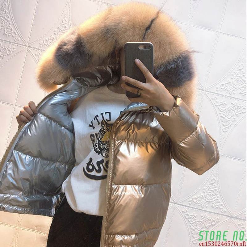 2020 Large Real Natural Fox Fur Winter Jacket Women Down Parkas Coats Hooded White Duck Down Jacket Double Sided Waterproof Coat
2020 Large Real Natural Fox Fur Winter Jacket Women Down Parkas Coats Hooded White Duck Down Jacket Double Sided Waterproof Coat