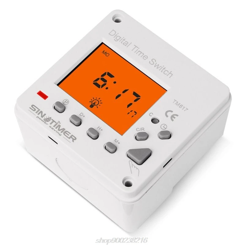 110V 230V AC Super Large LCD Display 7 Days Weekly Digital Electronic Timer Lighting Switch with backlight A27 21 Dropship
110V 230V AC Super Large LCD Display 7 Days Weekly Digital Electronic Timer Lighting Switch with backlight A27 21 Dropship