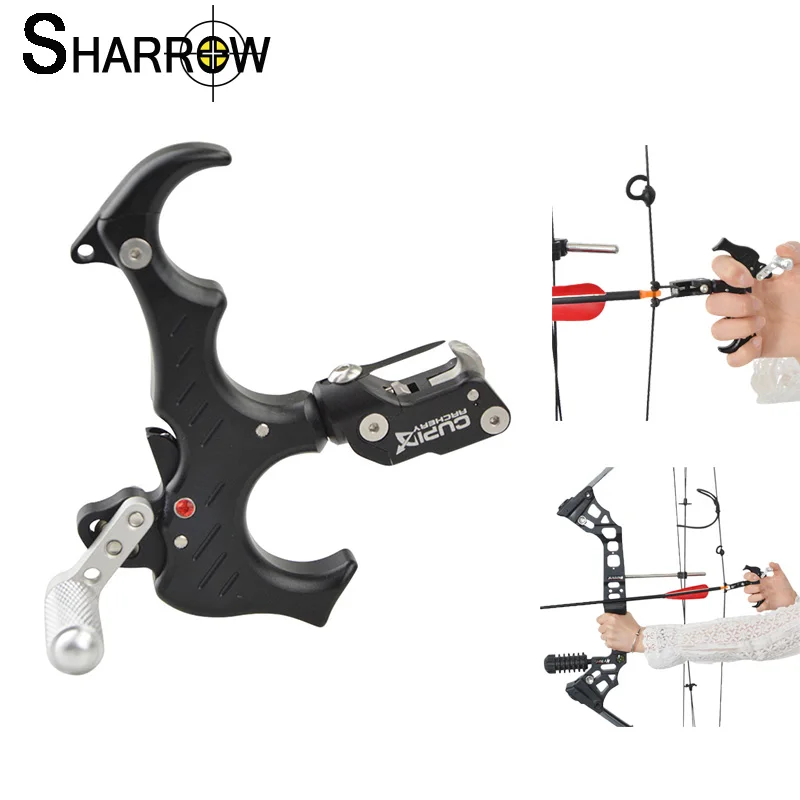 1pc 3/4-Finger Archery Bow Release Aids Thumb Release Trigger Aluminum Alloy Grip Caliper for Compound Bow Shooting Accessories
1pc 3/4-Finger Archery Bow Release Aids Thumb Release Trigger Aluminum Alloy Grip Caliper for Compound Bow Shooting Accessories