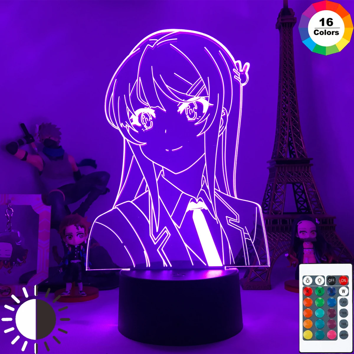 Фигурки героев аниме Rascal Not Dream of Bunny Girl Senpai, модель, светодиодный ночсветильник, милые фигурки героев Sakurajima Mai, usb-лампа, подарки
Фигурки героев аниме Rascal Not Dream of Bunny Girl Senpai, модель, светодиодный ночсветильник, милые фигурки героев Sakurajima Mai, usb-лампа, подарки