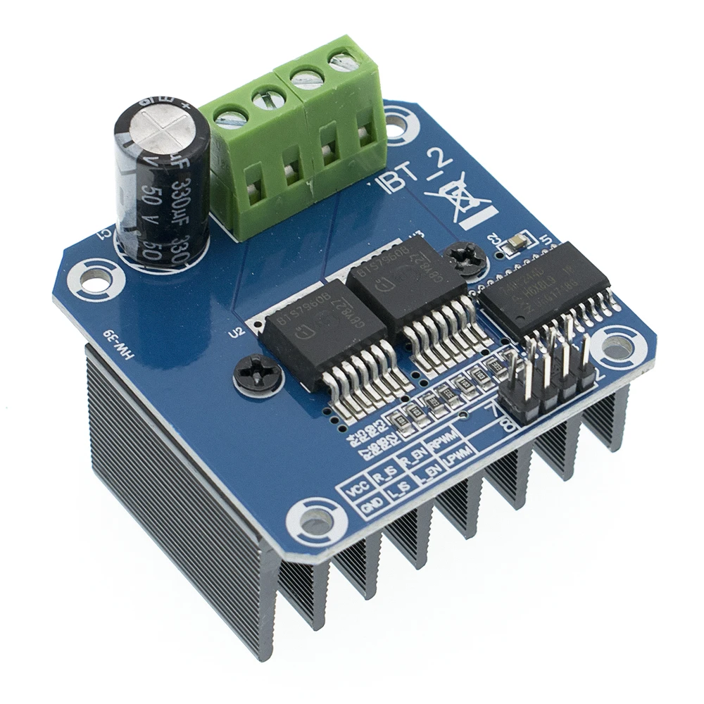 Высокомощный модуль драйвера Double BTS7960 43A H-bridge/самодельная Диагностика тока смарт-автомобиля для Arduino
Высокомощный модуль драйвера Double BTS7960 43A H-bridge/самодельная Диагностика тока смарт-автомобиля для Arduino