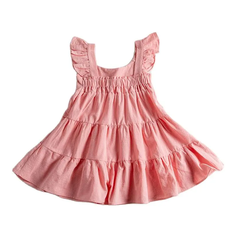 New Summer Children Girls Fashion Dress Pure Color Baby Girls Dress Sling Sweet Kids Clothing Cute Clothes 0-6Y Casual Dresses
New Summer Children Girls Fashion Dress Pure Color Baby Girls Dress Sling Sweet Kids Clothing Cute Clothes 0-6Y Casual Dresses