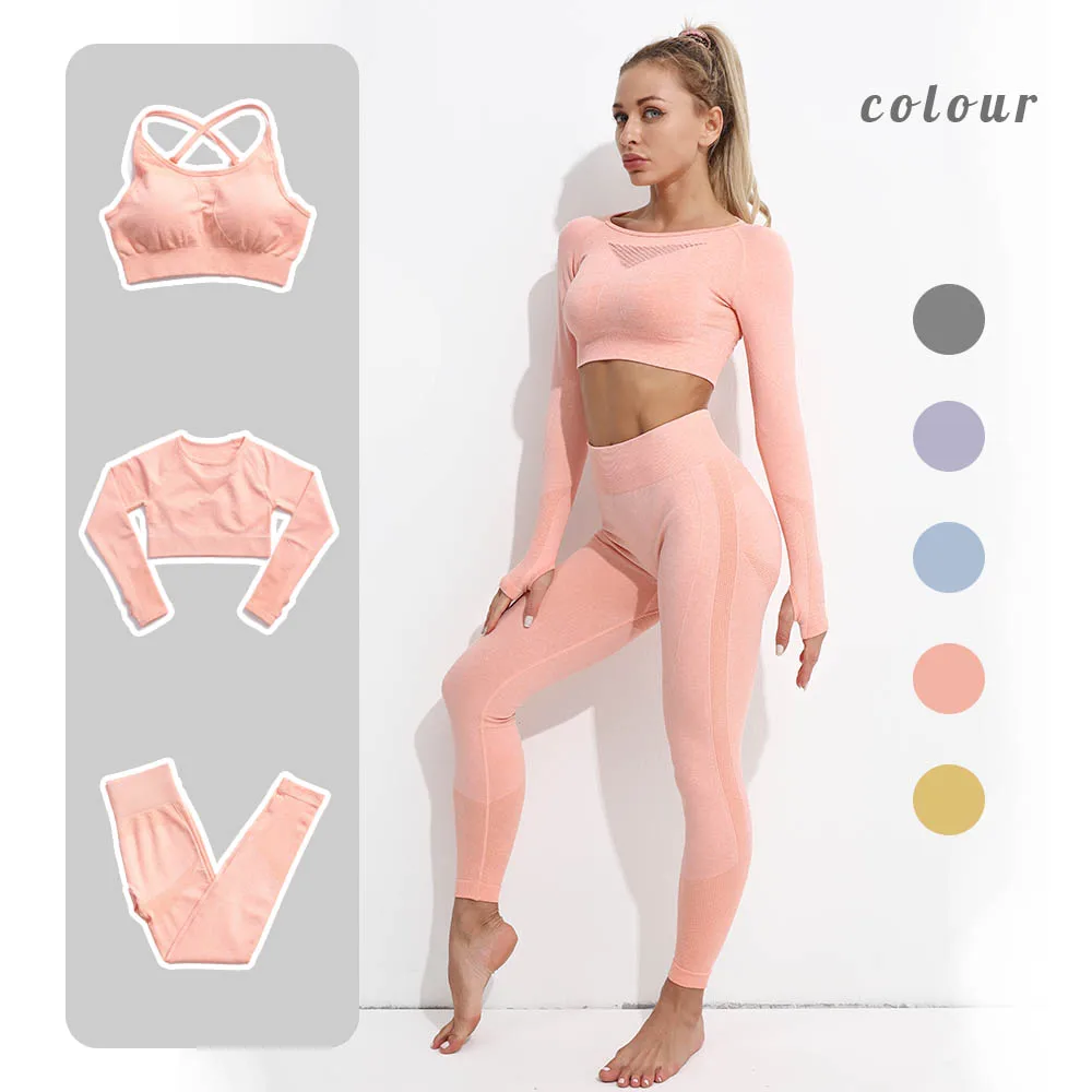 2/3PCS Women's Sportwear Seamless Fitness Yoga Sets Gym Fitness Clothing High Waist Leggings Sport Bra Workout Outfit Women
2/3PCS Women's Sportwear Seamless Fitness Yoga Sets Gym Fitness Clothing High Waist Leggings Sport Bra Workout Outfit Women