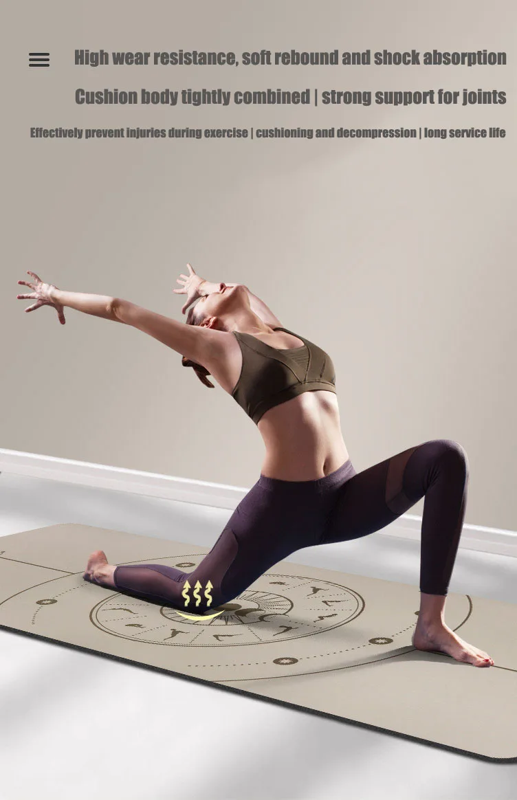 5mm Natural Rubber Yoga Mat with Position Line Double Non Slip Carpet Mat For Beginner Environmental Fitness Gymnastics Mats
5mm Natural Rubber Yoga Mat with Position Line Double Non Slip Carpet Mat For Beginner Environmental Fitness Gymnastics Mats
