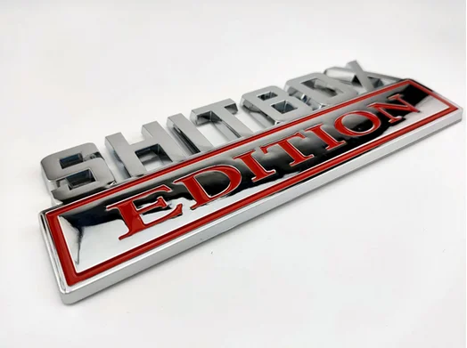 3D New ABS SHITBOX EDITION Emblem Auto Trunk Fender Badge Decal Stickers Car Accessories
3D New ABS SHITBOX EDITION Emblem Auto Trunk Fender Badge Decal Stickers Car Accessories