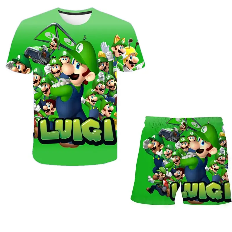 Children's Clothes Set Super Mario bro T shirt Kids 3D Print T shirt and Short 2pcs Children's Set Boys T shirt Girls Teens Tops
Children's Clothes Set Super Mario bro T shirt Kids 3D Print T shirt and Short 2pcs Children's Set Boys T shirt Girls Teens Tops
