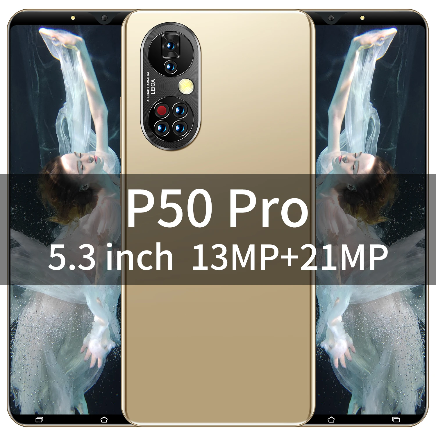 Global Version P50 Pro 5.3 Inch Smartphone 12G+512G Android Phone 4950mAh Face Unlock Mobilephone Supports Google GPS 5G Phone
Global Version P50 Pro 5.3 Inch Smartphone 12G+512G Android Phone 4950mAh Face Unlock Mobilephone Supports Google GPS 5G Phone
