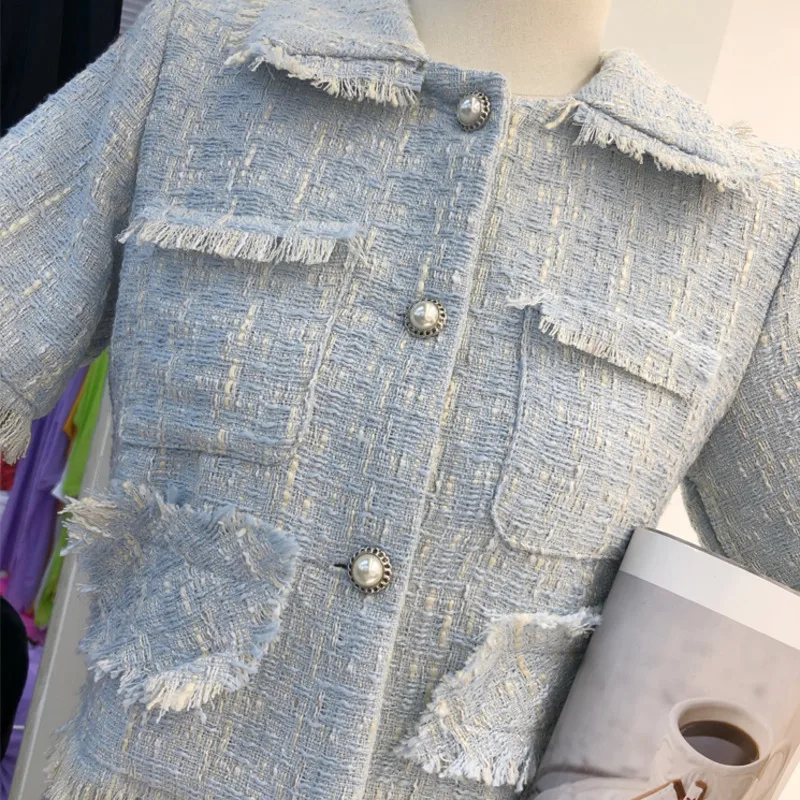 High Quality Female Elegant Skirt Suit 2020 New Fashion Tweed Two Piece Set Women Crop Top Mini Skirt Set Two Piece Outfits
High Quality Female Elegant Skirt Suit 2020 New Fashion Tweed Two Piece Set Women Crop Top Mini Skirt Set Two Piece Outfits