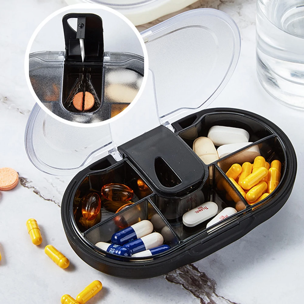 ADOREHOUSE Portable Pill Cases Moisture-Proof Medicine Box Storage Pill Cutter Container Box Travel Home Organizer For Medicine
ADOREHOUSE Portable Pill Cases Moisture-Proof Medicine Box Storage Pill Cutter Container Box Travel Home Organizer For Medicine