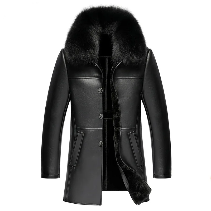 New Fashion High Quality Winter Coat Long Leather Men Faux Fur Thick Casual Single Breasted Thick Plus Size M L XL 2XL 3XL 4XL
New Fashion High Quality Winter Coat Long Leather Men Faux Fur Thick Casual Single Breasted Thick Plus Size M L XL 2XL 3XL 4XL