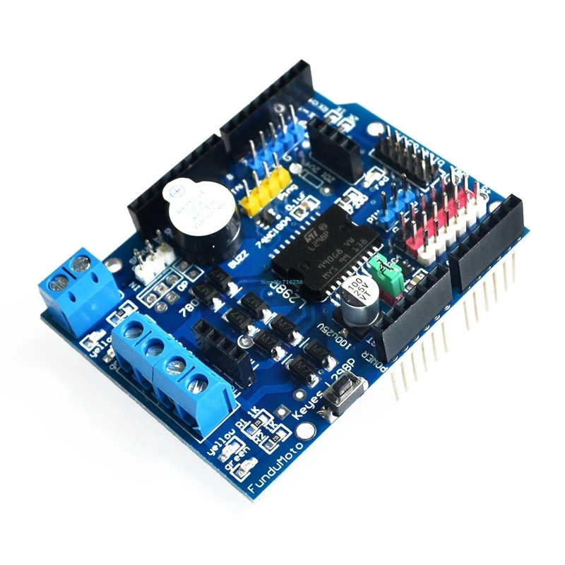 Щит двигателя L298P поддерживает моторный привод ШИМ/PLL для Arduino UNO MEGA 2560
Щит двигателя L298P поддерживает моторный привод ШИМ/PLL для Arduino UNO MEGA 2560