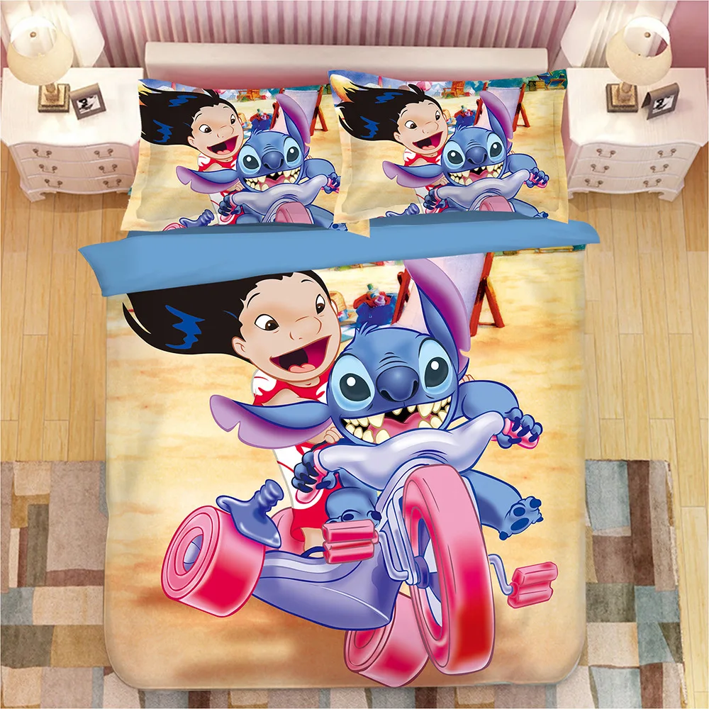Disney Stitch Boys Bedding Sets Twin Queen Cartoon Quilt Cover Pillowcase Blue Bed Linen Duvet Cover Set for Children Bed
Disney Stitch Boys Bedding Sets Twin Queen Cartoon Quilt Cover Pillowcase Blue Bed Linen Duvet Cover Set for Children Bed
