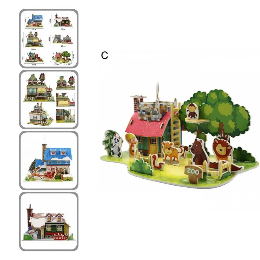 1Set Jigsaw Toy Hands-on Ability Safe Intellectual Development Christmas House Jigsaw Toy 3D Puzzle for Home Decor
1Set Jigsaw Toy Hands-on Ability Safe Intellectual Development Christmas House Jigsaw Toy 3D Puzzle for Home Decor