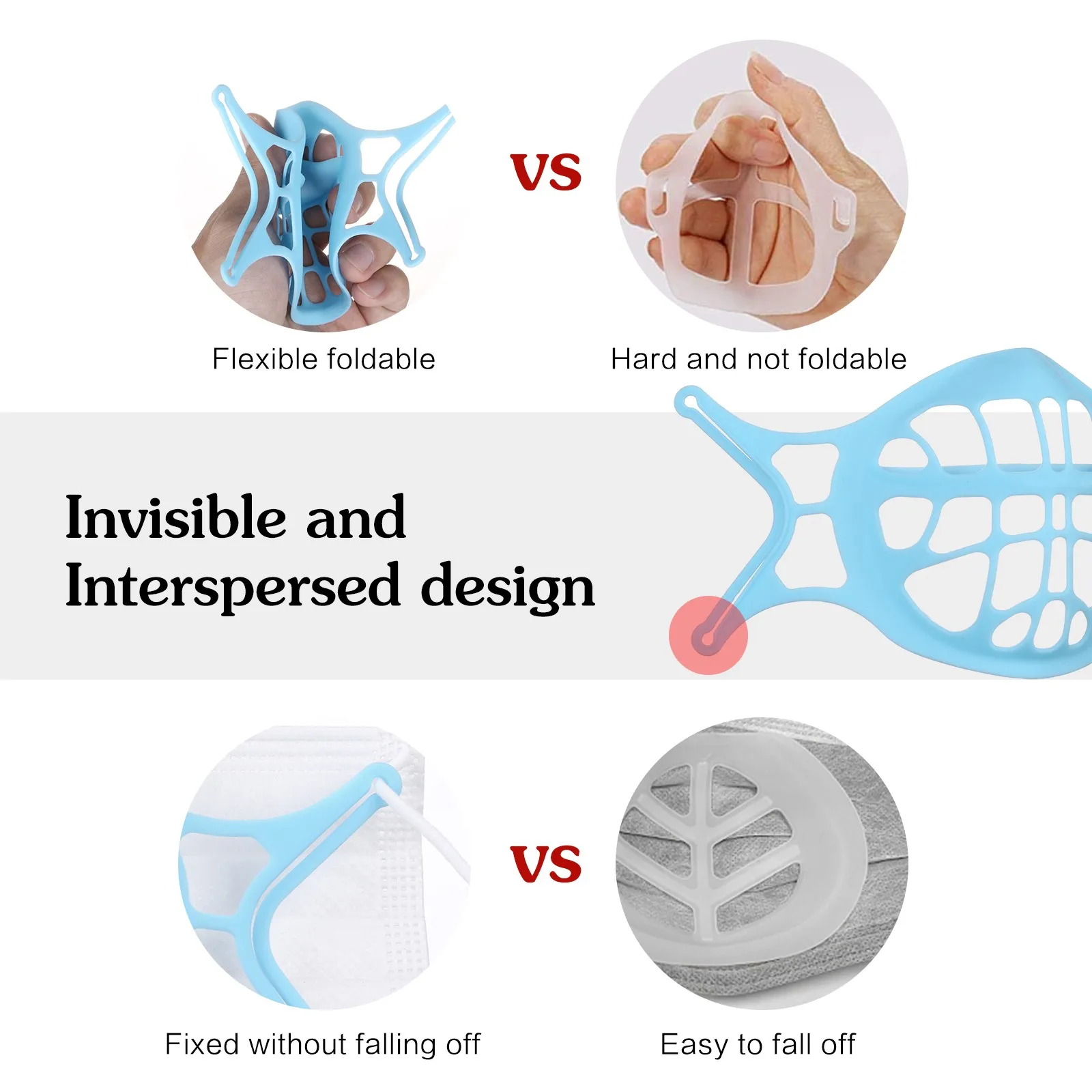 3pcs Silicone 3D Mask Bracket Lipstick Protection Stand Reusable Support Bracket Decoration Fashion mascarilla
3pcs Silicone 3D Mask Bracket Lipstick Protection Stand Reusable Support Bracket Decoration Fashion mascarilla