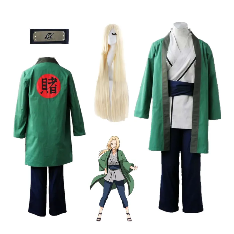 Anime cosplay New Hot Tsunade Cosplay costume Halloween Green kimono with wigs comic cosplay
Anime cosplay New Hot Tsunade Cosplay costume Halloween Green kimono with wigs comic cosplay