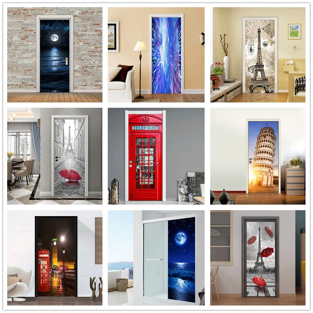 Moon Reflection Seascape Red Phone Booth Door Stickers Pvc Waterproof Umbrellas Paris City Home Mural Diy Renovation Decal
Moon Reflection Seascape Red Phone Booth Door Stickers Pvc Waterproof Umbrellas Paris City Home Mural Diy Renovation Decal