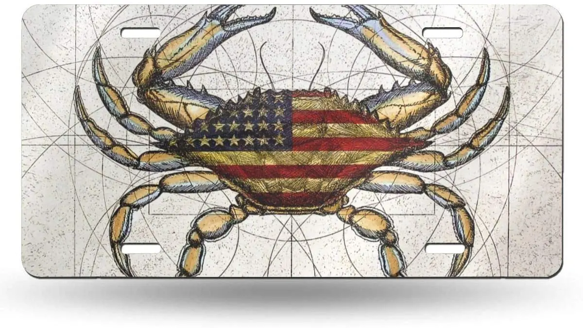 TPSXXY-LP Colorful Abstract Big Crab Novelty Car 6x12 Aluminum Front Vehicle License Plate Frame Vanity Tag Sign
TPSXXY-LP Colorful Abstract Big Crab Novelty Car 6x12 Aluminum Front Vehicle License Plate Frame Vanity Tag Sign