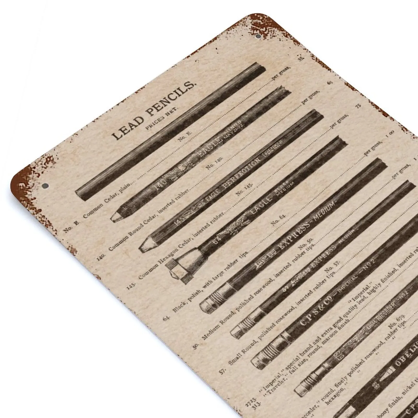 Stationery Lead Pencils Printed Vintage Metal Poster Home Pub Bar Garage Wall Decoration Tin Sign Plaque Decor
Stationery Lead Pencils Printed Vintage Metal Poster Home Pub Bar Garage Wall Decoration Tin Sign Plaque Decor