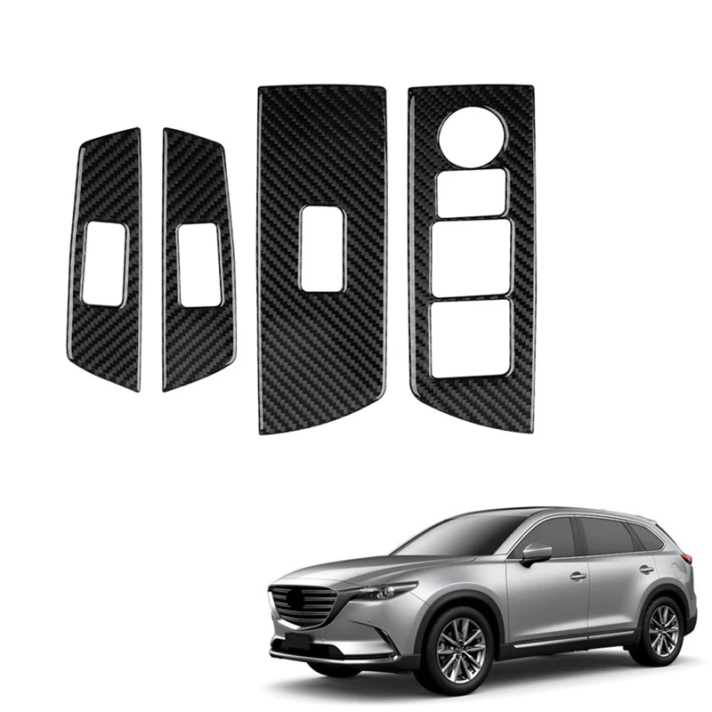 Car Carbon Fiber Window Glass Lift Button Trim Switch Cover Door Armrest Panel Sticker for Mazda CX-9 2016-2020
Car Carbon Fiber Window Glass Lift Button Trim Switch Cover Door Armrest Panel Sticker for Mazda CX-9 2016-2020