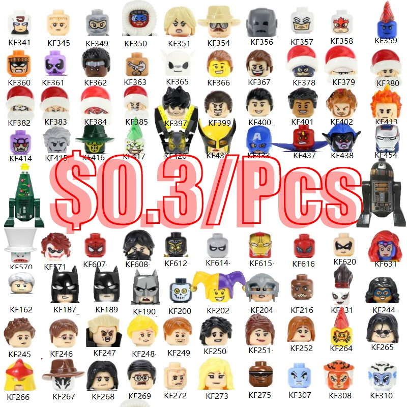 New Year Gift 1000pcs/350usd Free Shipping by DHL Building Blocks Bricks Kids Toys For Children Movie Action Figures Head
New Year Gift 1000pcs/350usd Free Shipping by DHL Building Blocks Bricks Kids Toys For Children Movie Action Figures Head