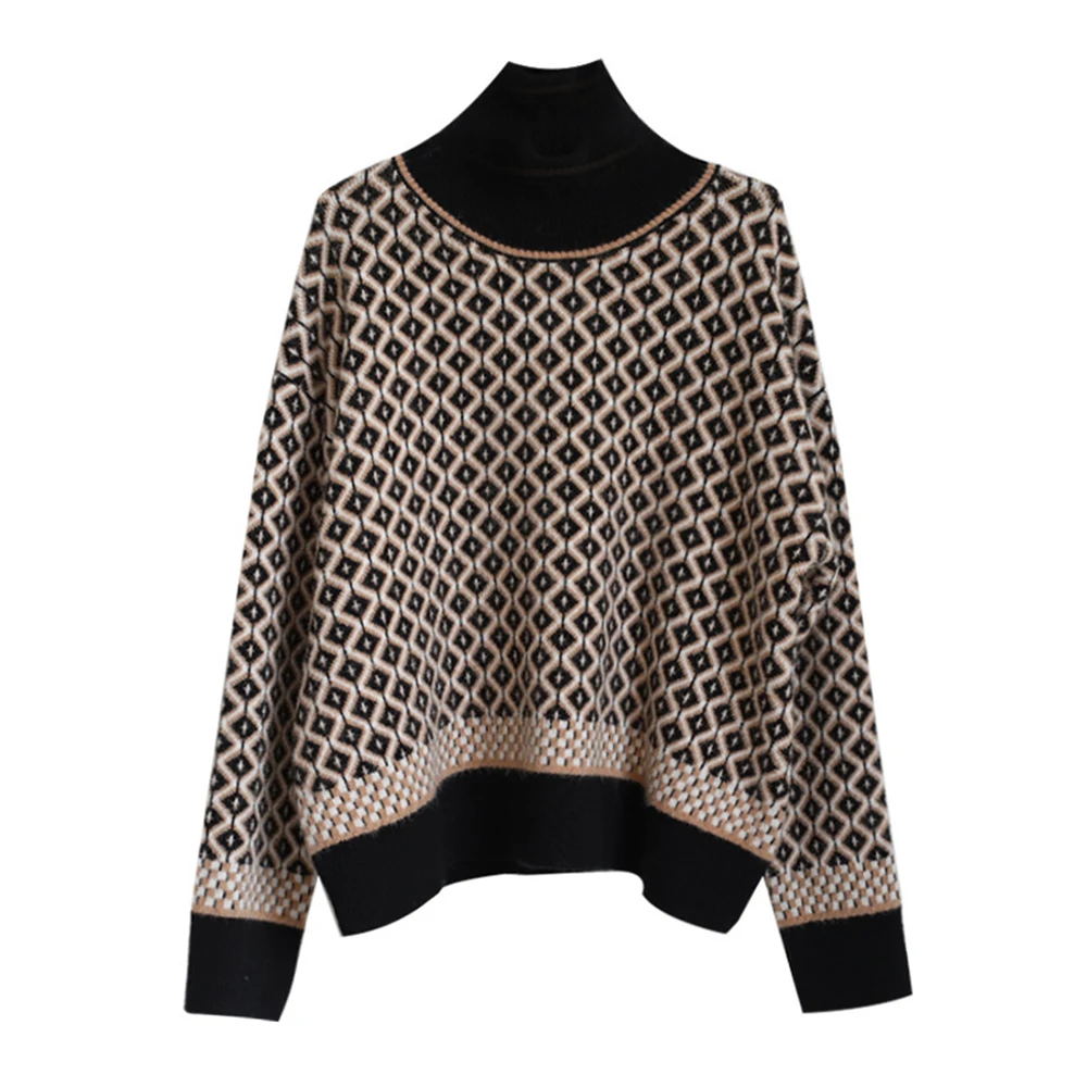 Women's Sweater Retro Temperament Turtleneck Korean Winter New Thick Loose Outer Wear Thin Pullover 2020 New Style Clothes
Women's Sweater Retro Temperament Turtleneck Korean Winter New Thick Loose Outer Wear Thin Pullover 2020 New Style Clothes