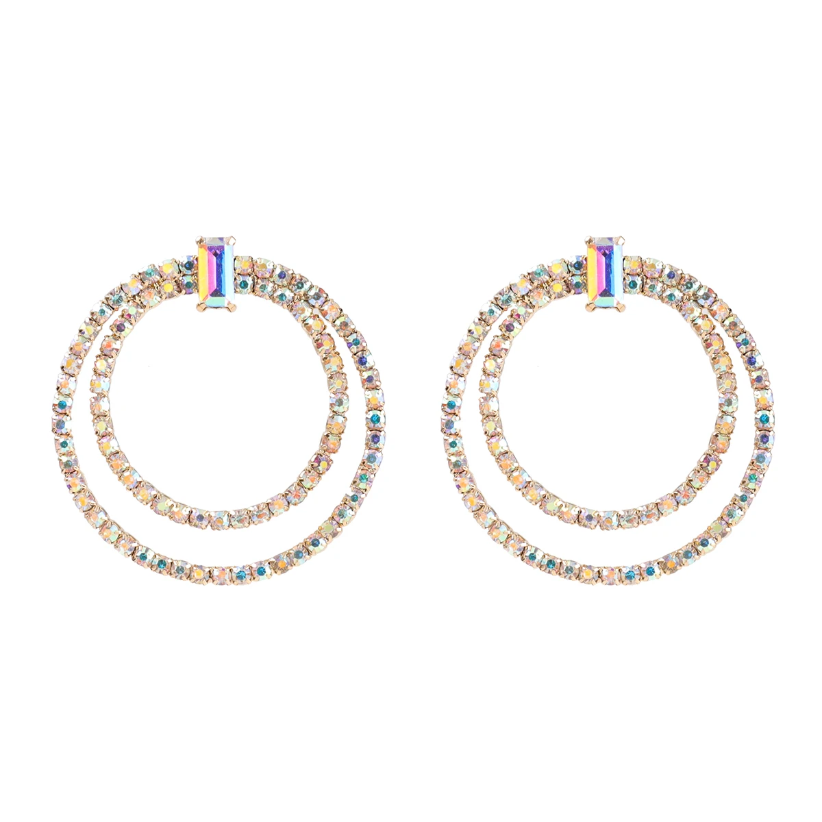 JIJIAWENHUA New Trend Sparkling Ladies Ring-shaped Rhinestone Jewelry Earrings Dinner Fashion Temperament Accessories
JIJIAWENHUA New Trend Sparkling Ladies Ring-shaped Rhinestone Jewelry Earrings Dinner Fashion Temperament Accessories
