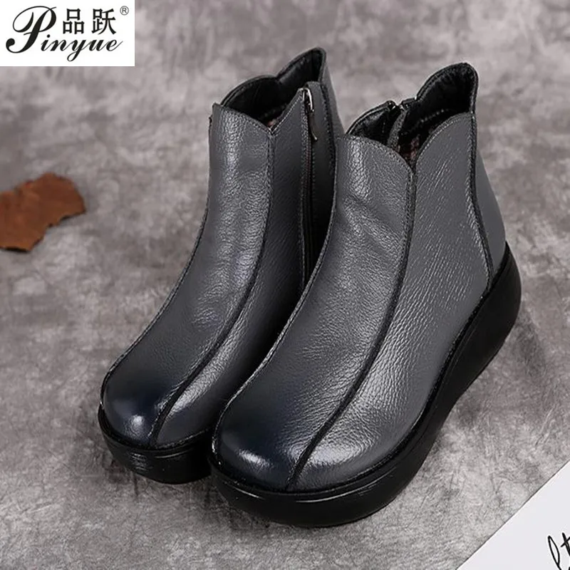 Autumn women's shoes leather boots women handmade retro flat shoes ankle shoes women winter zapatos de mujer booties
Autumn women's shoes leather boots women handmade retro flat shoes ankle shoes women winter zapatos de mujer booties